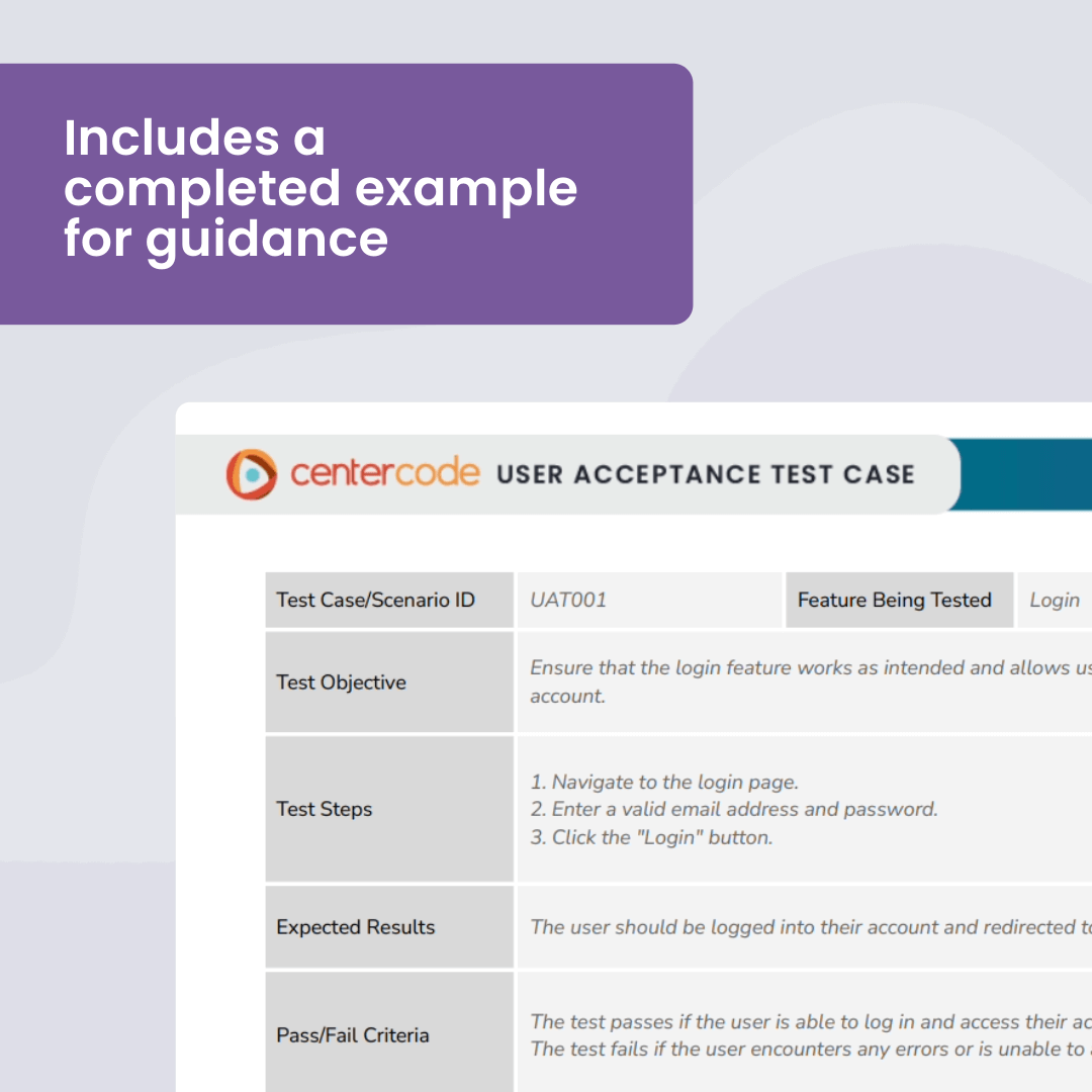 Test Case Templates for UAT Template Library