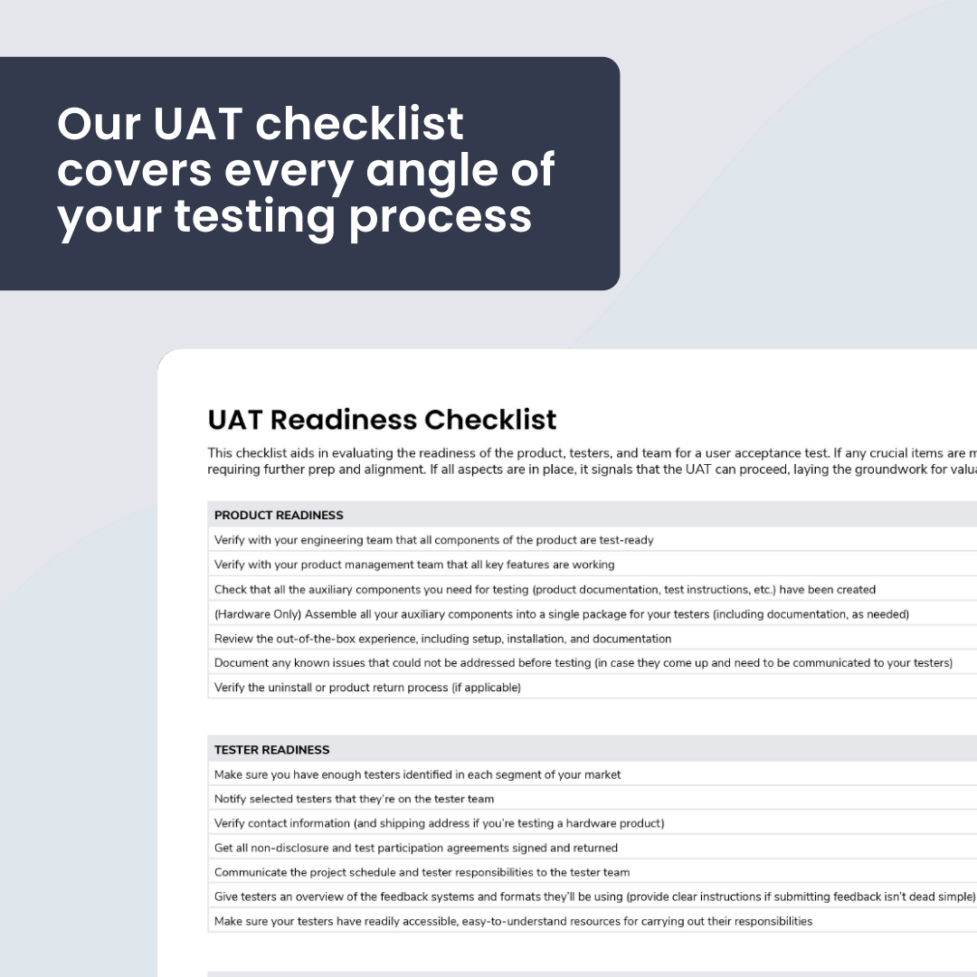 Readiness Checklist Templates for UAT Template Library Readiness Checklist Templates for UAT Template Library